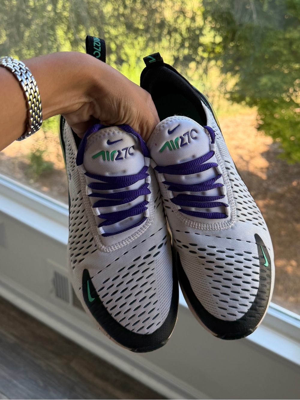 Nike air Max 270 women’s grape sneakers 8.5 - Picture 3 of 6